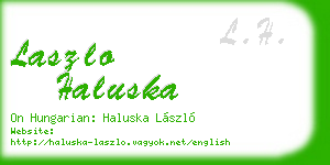 laszlo haluska business card